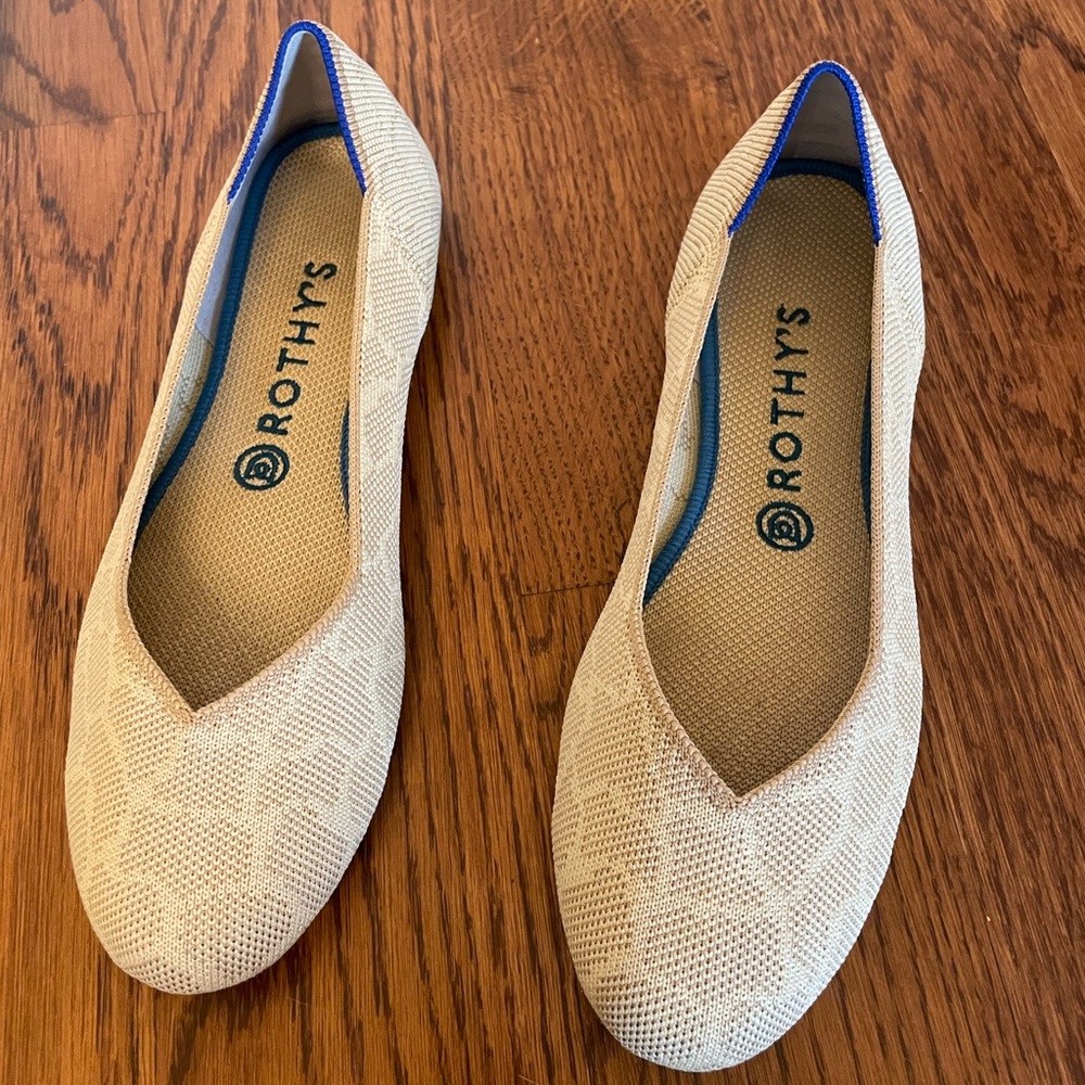 Rothy’s Sahara Gold Flats Size 9!  Price firm!